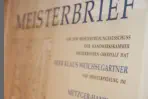 Meisterbrief Klaus Weichslgartner (C) Foto: www.peppUP.de