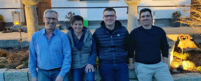 Duroc Schweine aus dem Landkreis